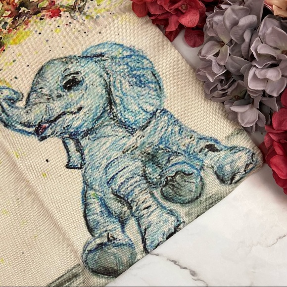 Eco-Friendly Playful Baby Elephant Folding Tote Bag - Picture 7 of 14